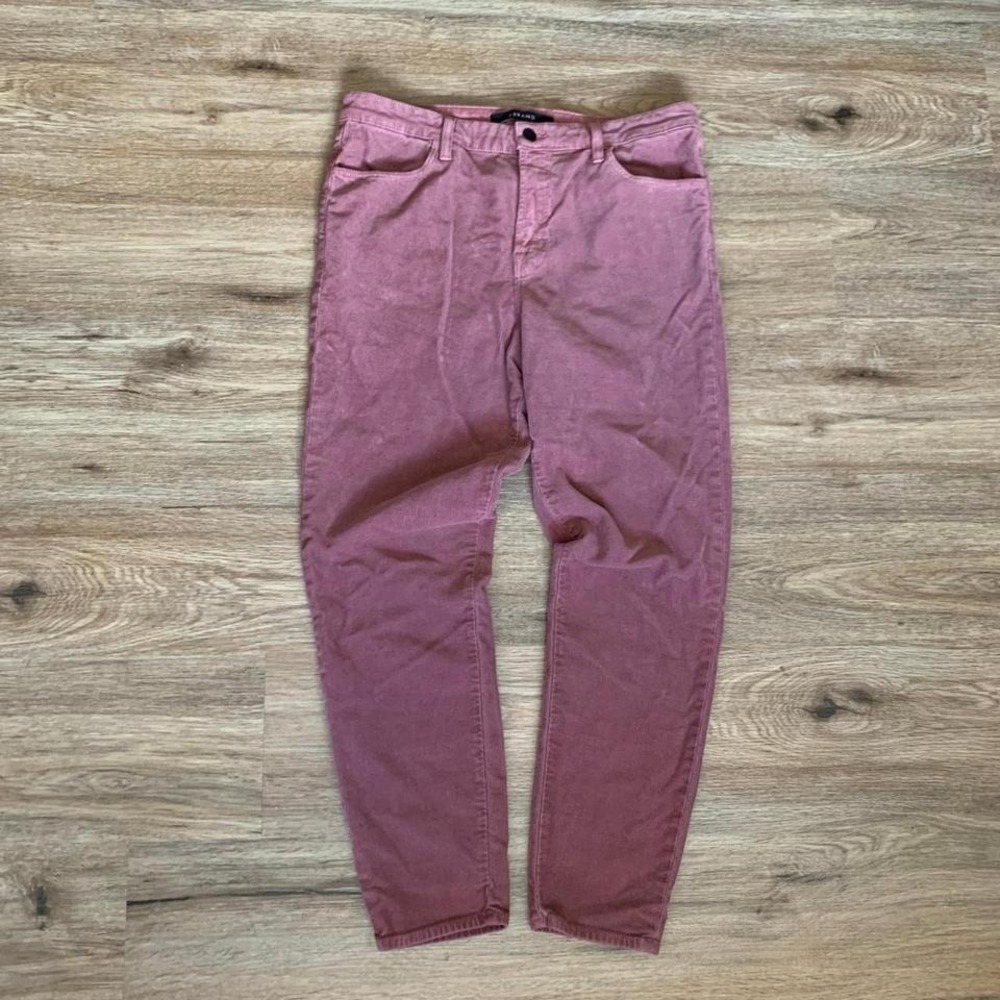 J‎ Brand Alana corduroy high rise slim fit jeans in pale violet / plum - size 31
